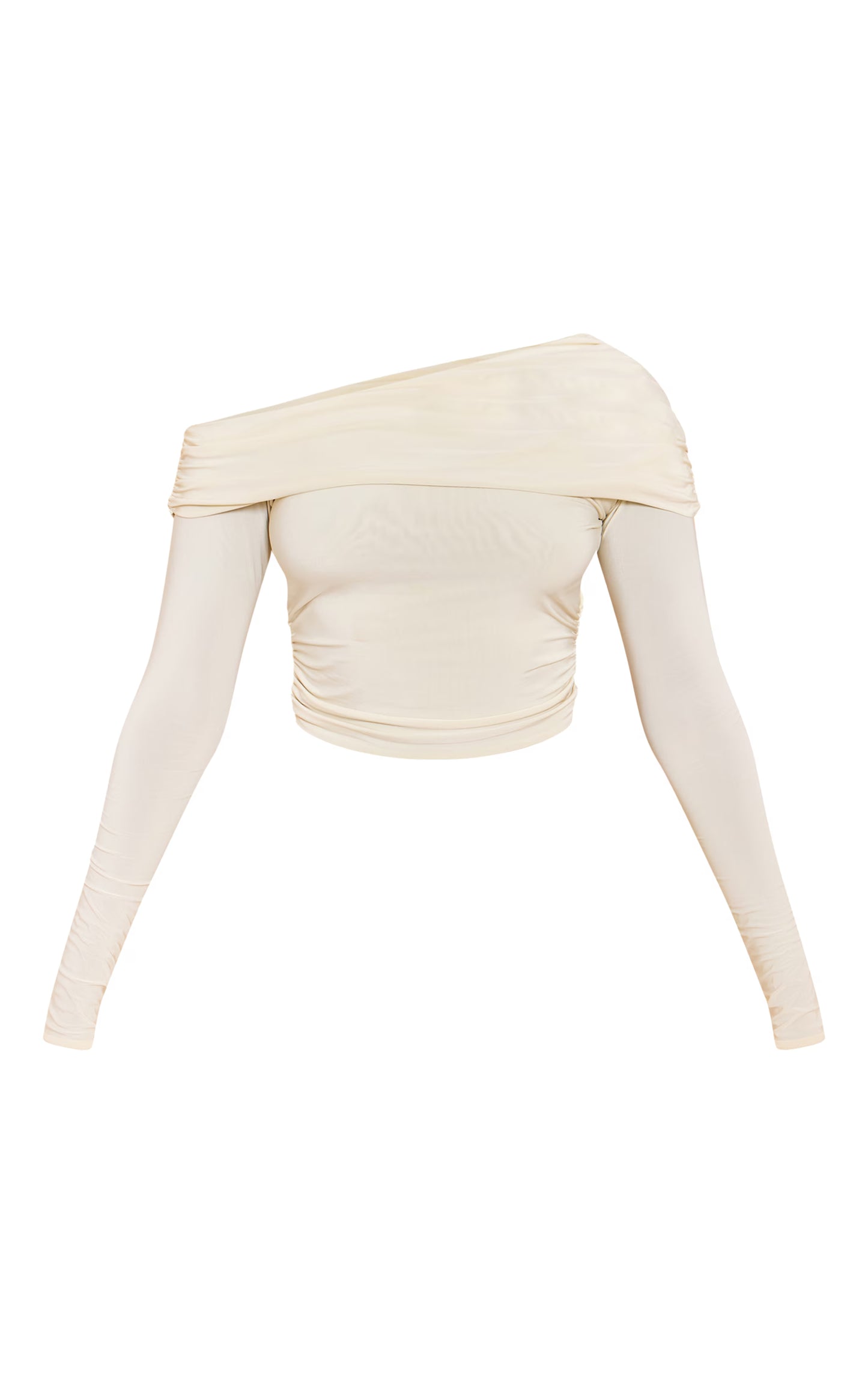 Almond Matte Sculpt Slinky Fold Over Top