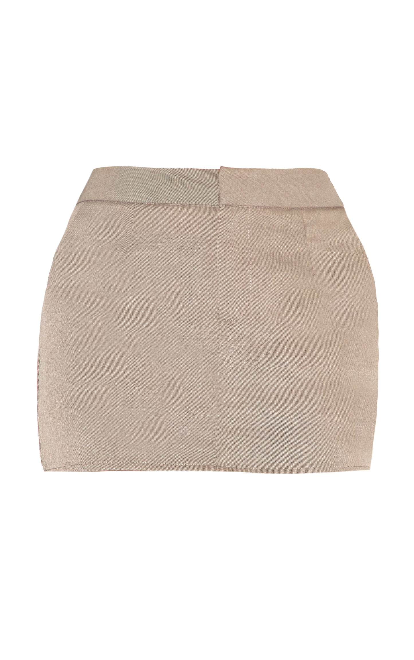 Grey Tailored Woven Mini Skirt