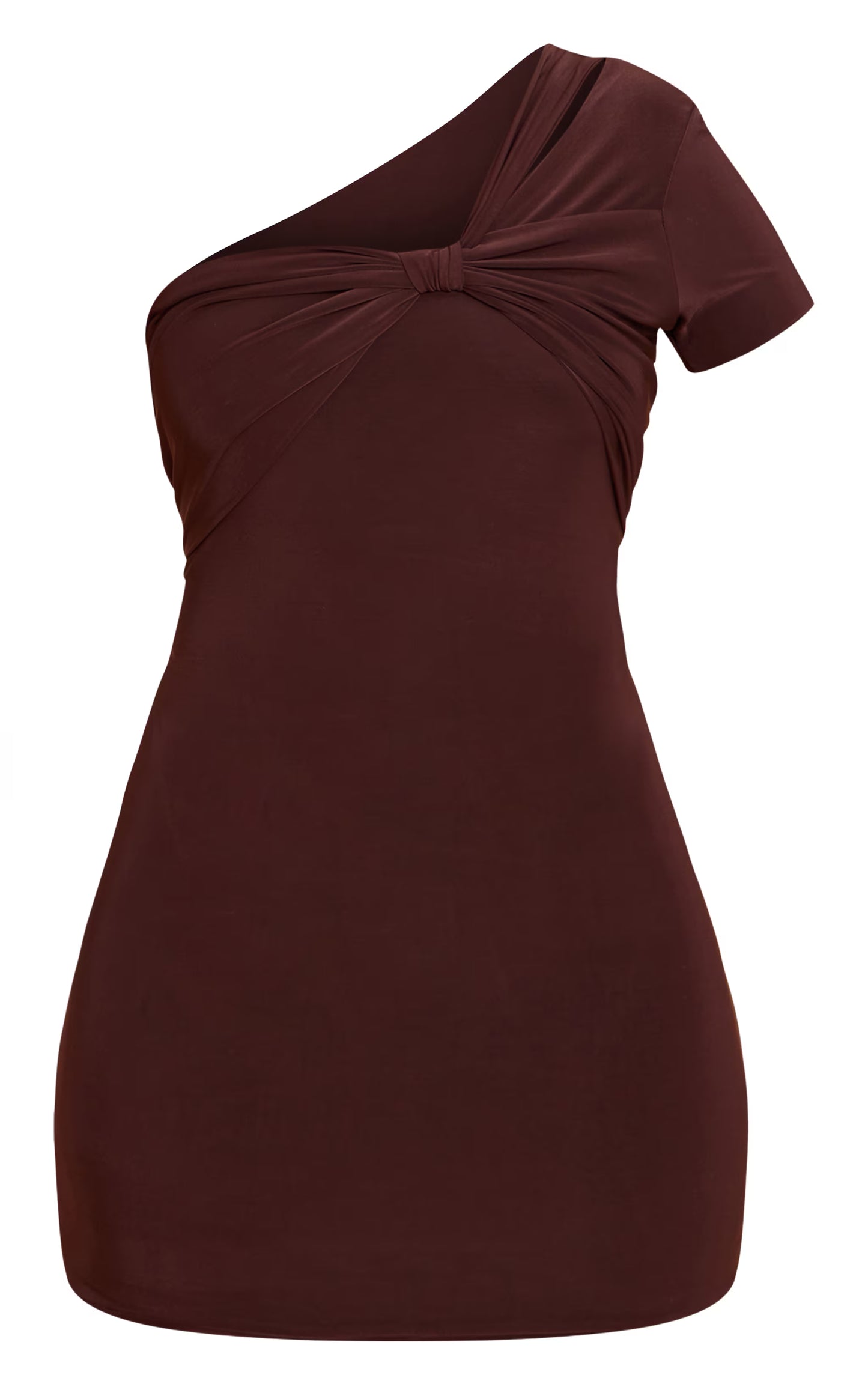 Slinky Off The Should Twist Mini Dress