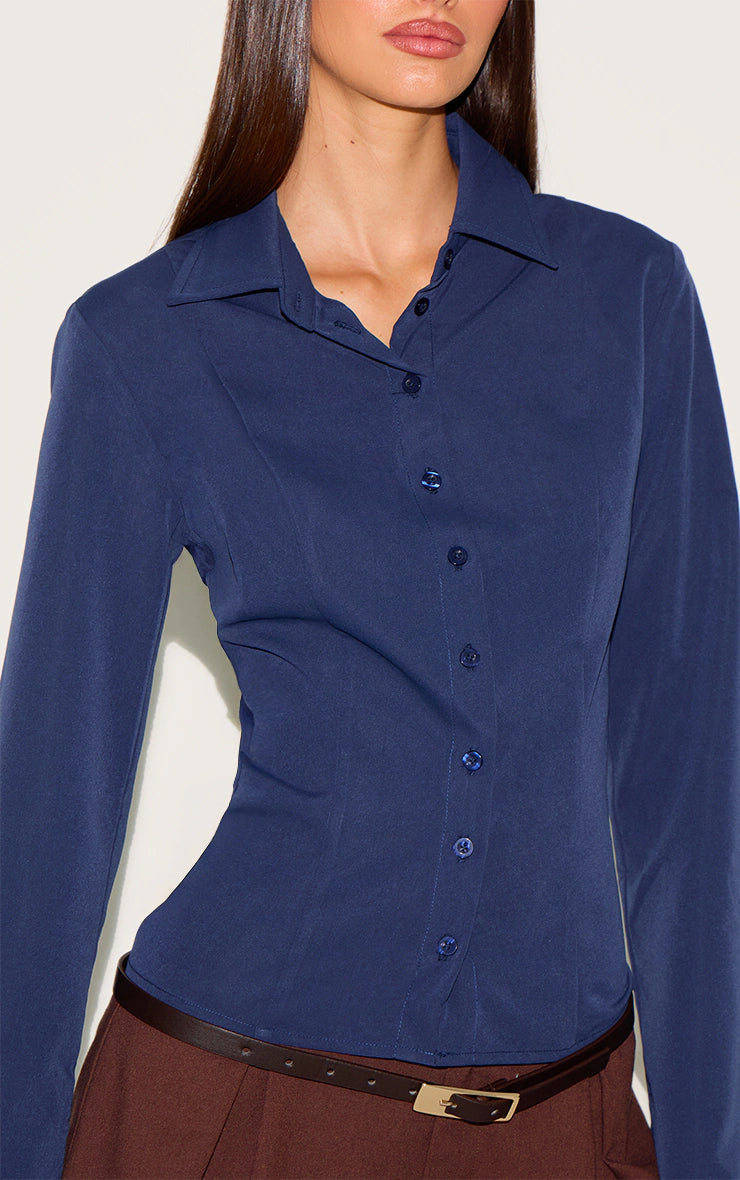 Navy Fitted Shirt