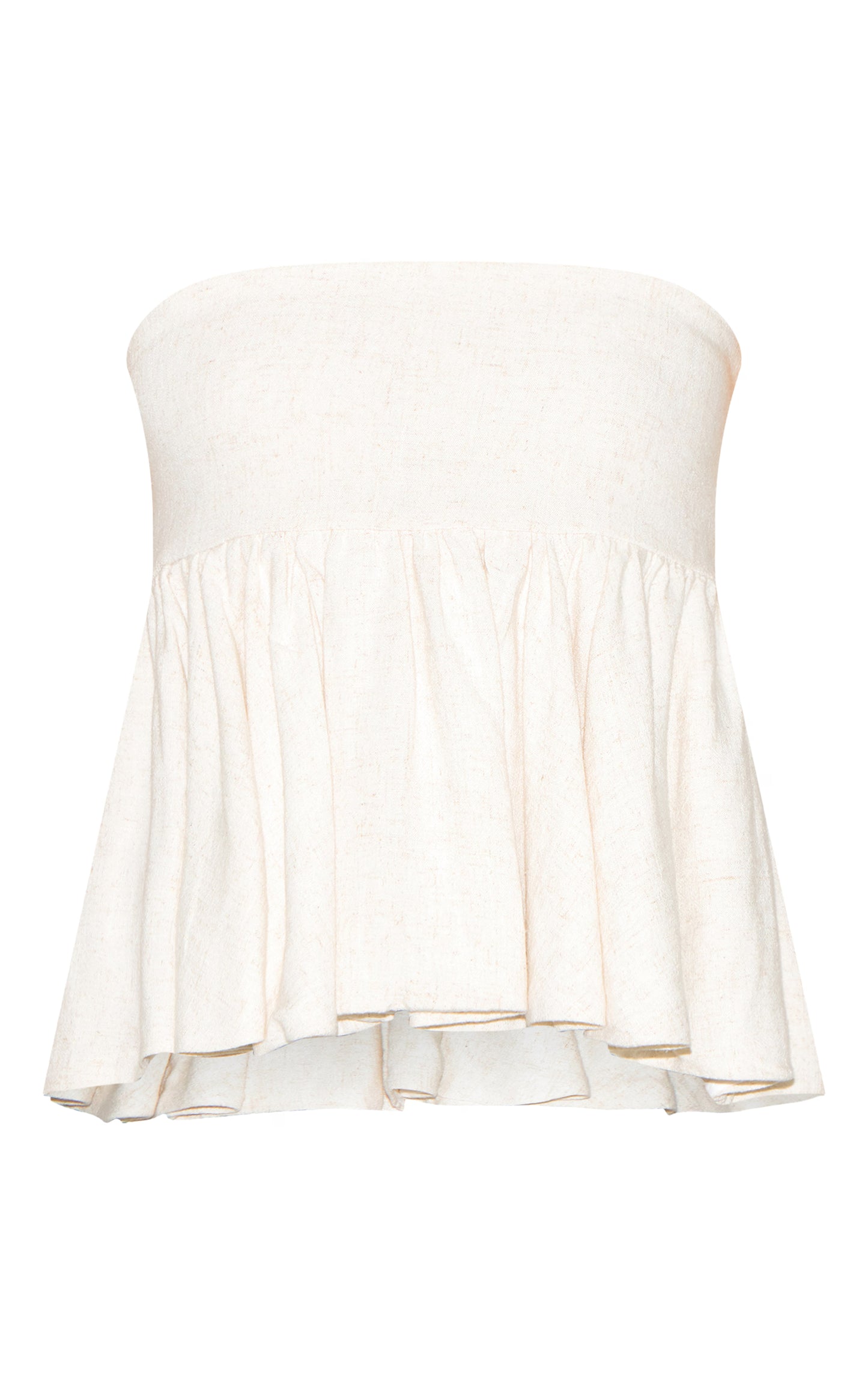 Beige Linen Look Bandeau