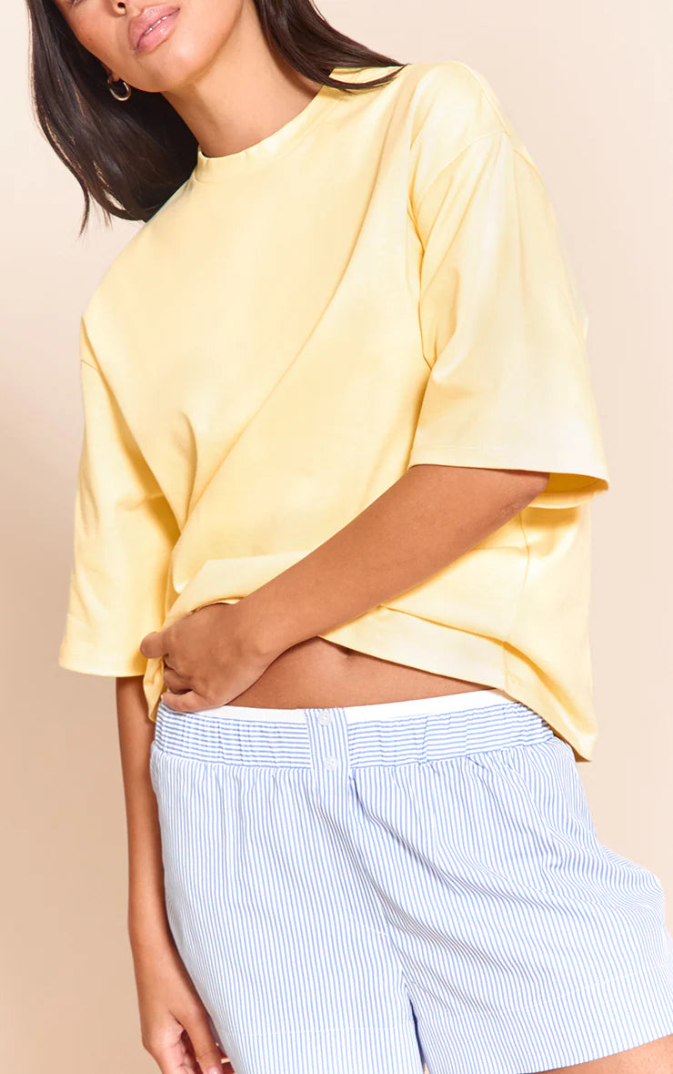 Lemon Oversized Boxy T Shirt