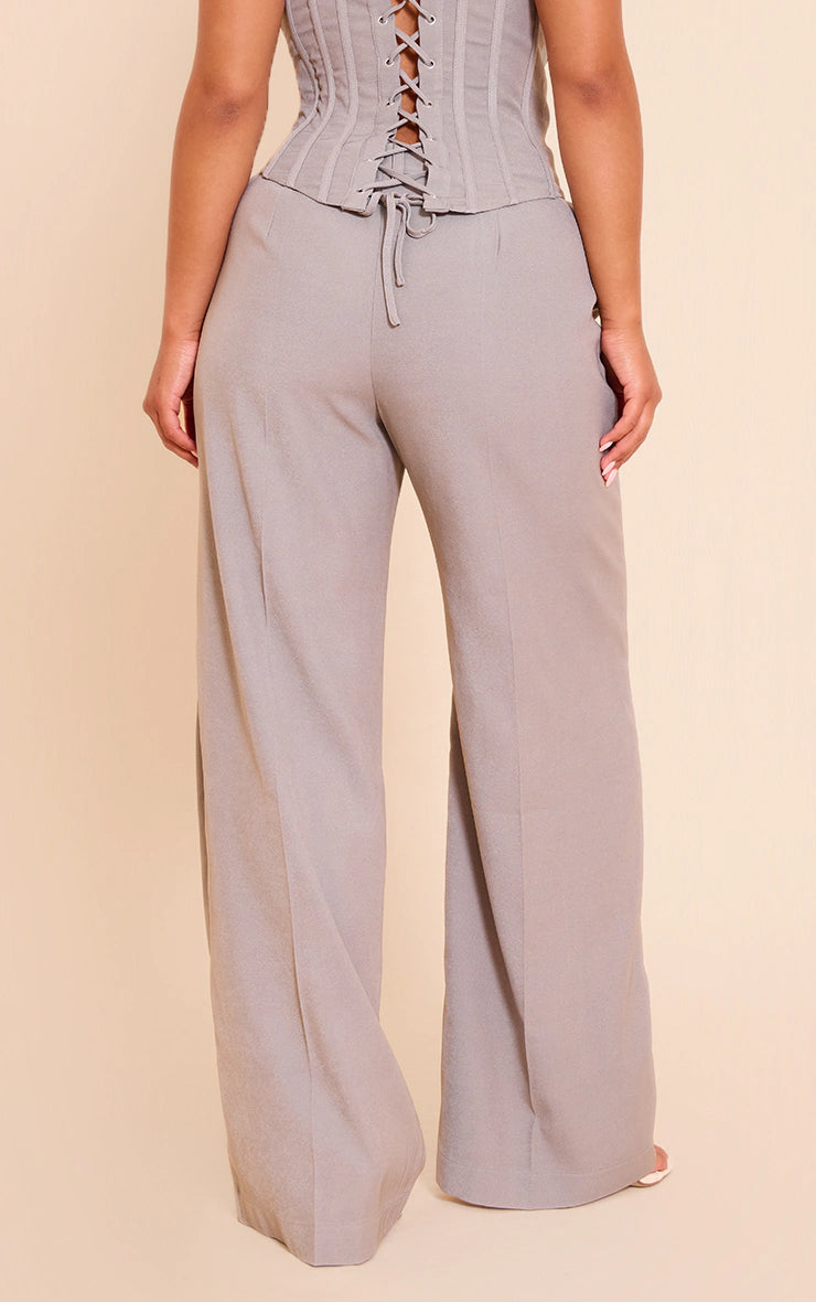 Shape Grey Tailored Woven Wide Leg Pants