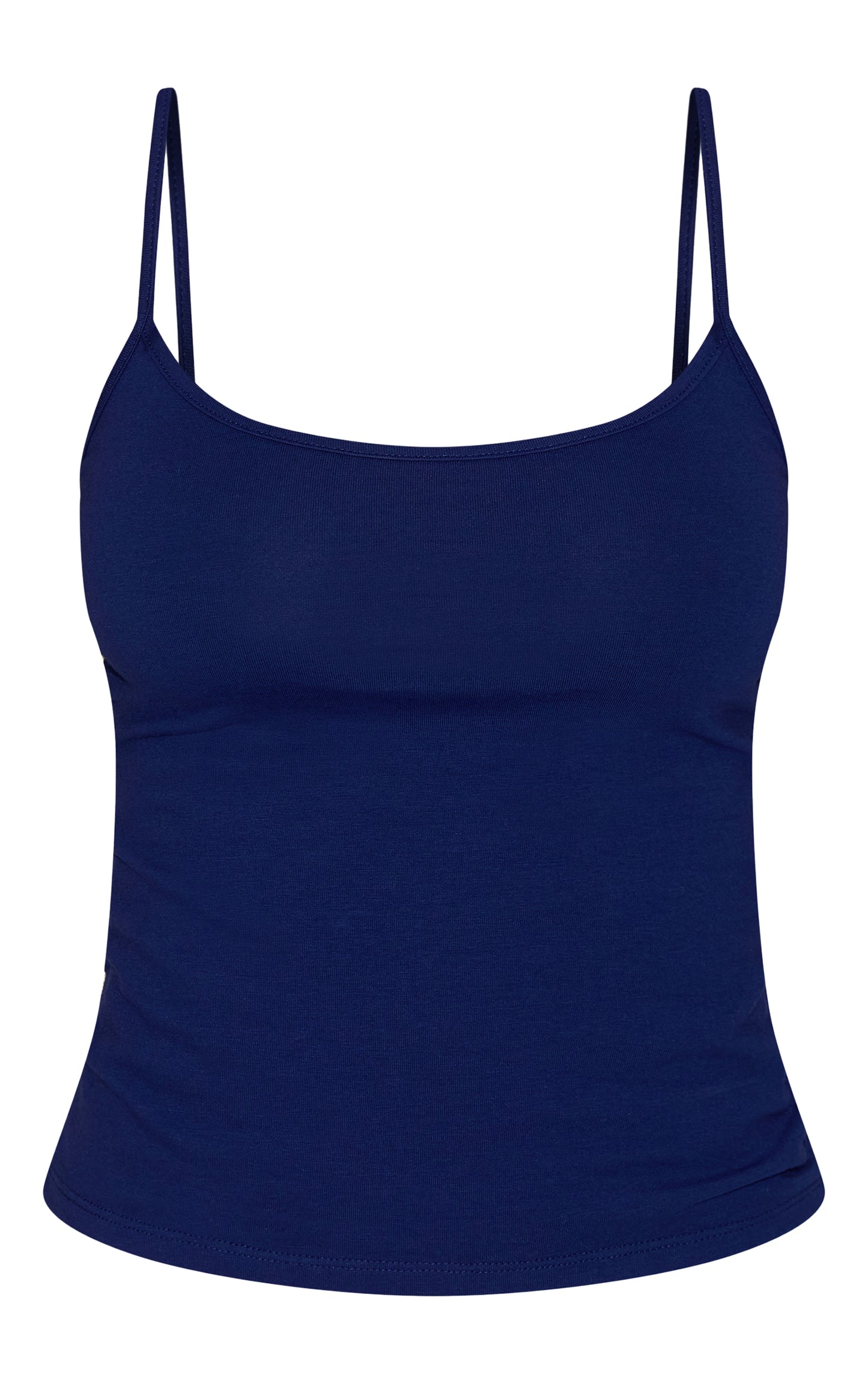 Indigo Blue Soft Cotton Strappy Vest Top