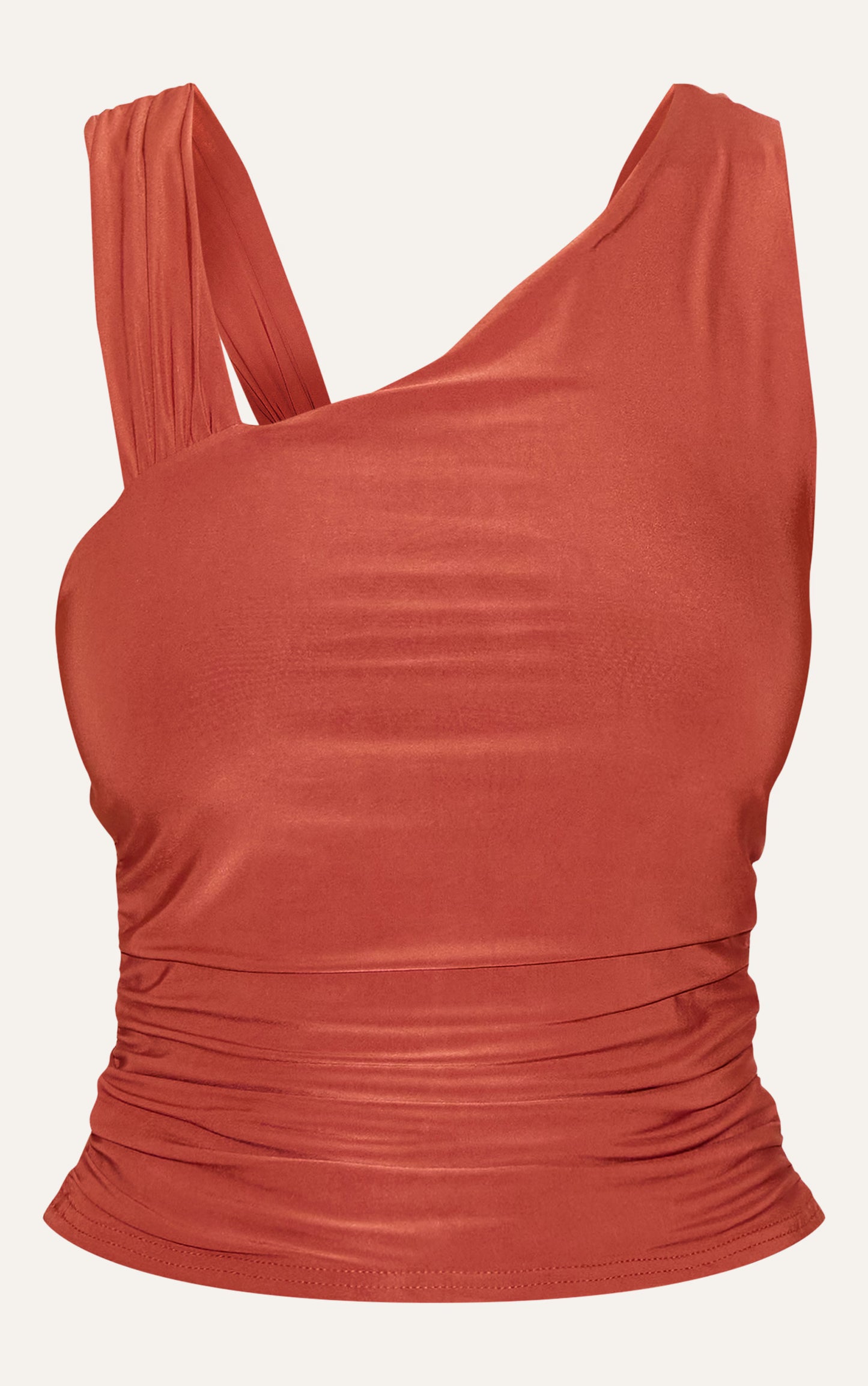 Paprika Asymmetric Strap Detail Vest Top