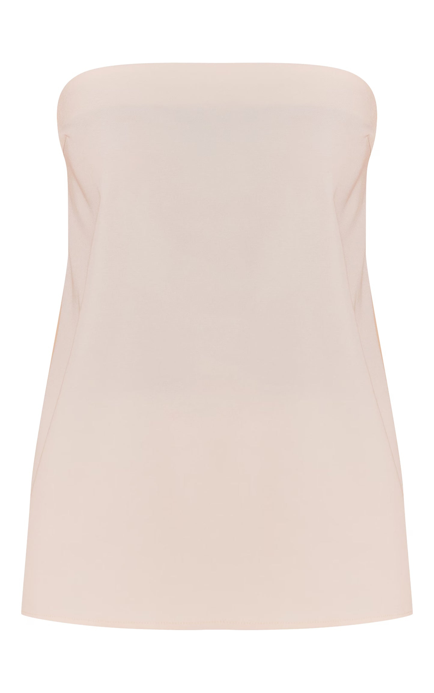 Cream Woven Bandeau Top
