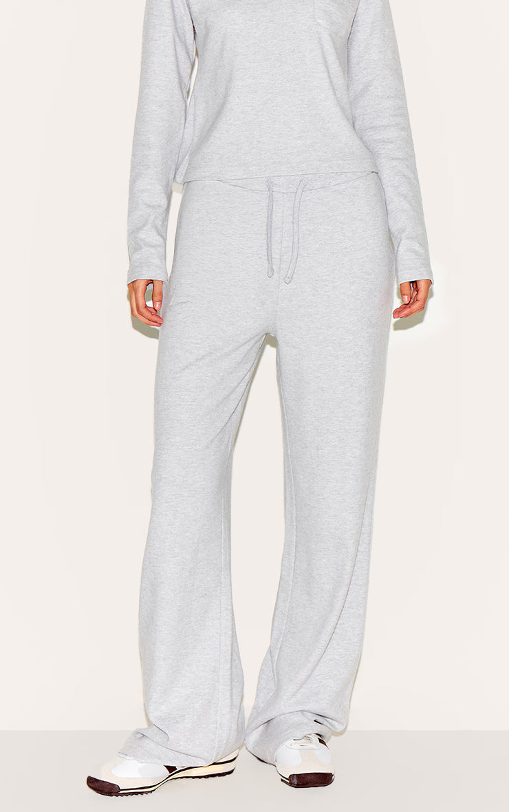 Light Grey Low Rise Super Soft Straight Leg Pants