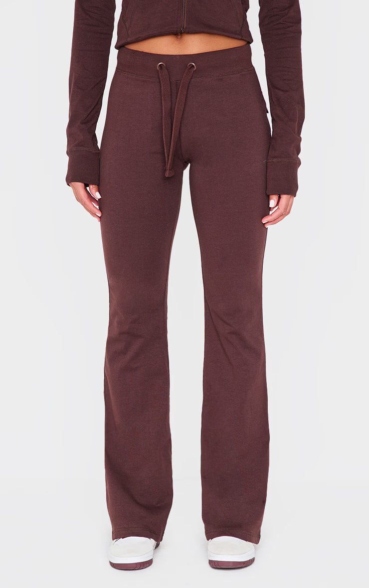 Chocolate Low Rise Skinny Flare Pants