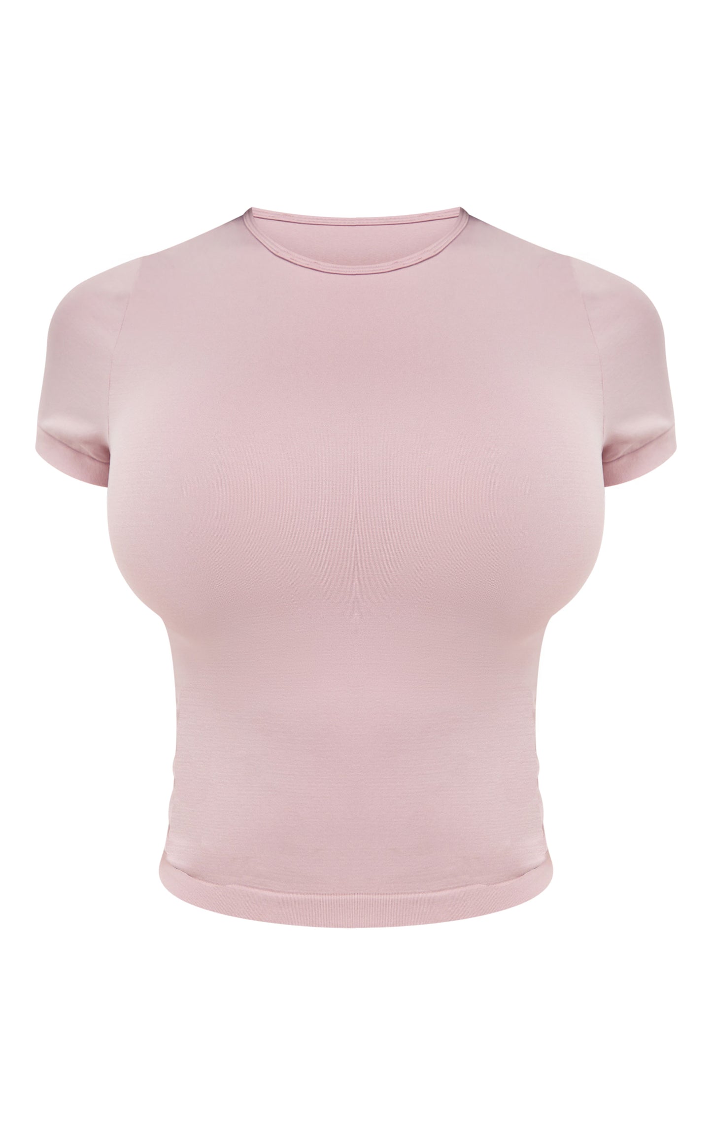 Shape Mauve Stretch Seamless Short Sleeve Longline Top