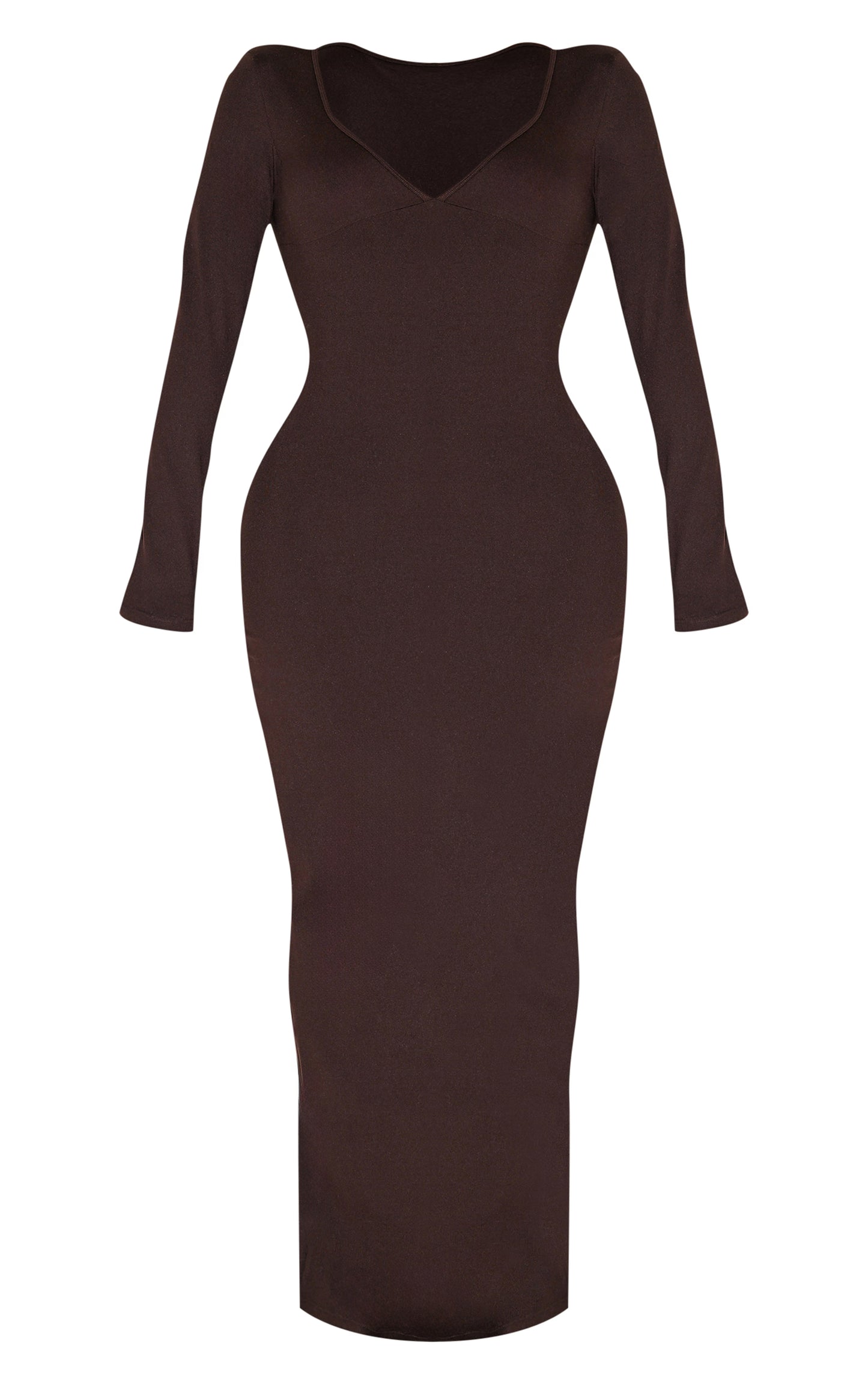 Shape Chocolate Sculpt Sweetheart Neck Maxi Dress