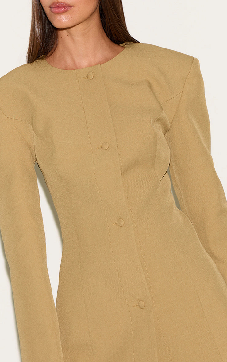 Deep Mustard Tailored Fitted Blazer