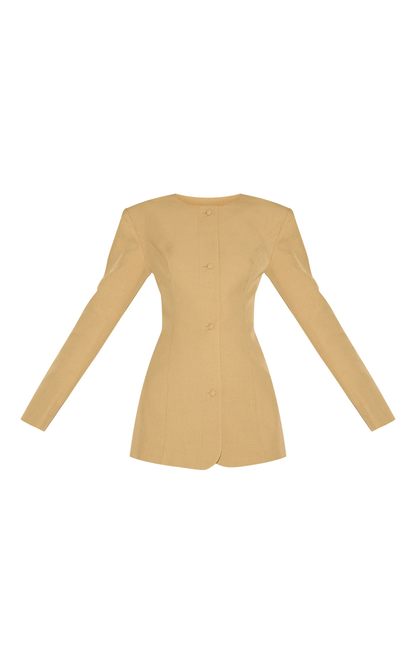 Deep Mustard Tailored Fitted Blazer