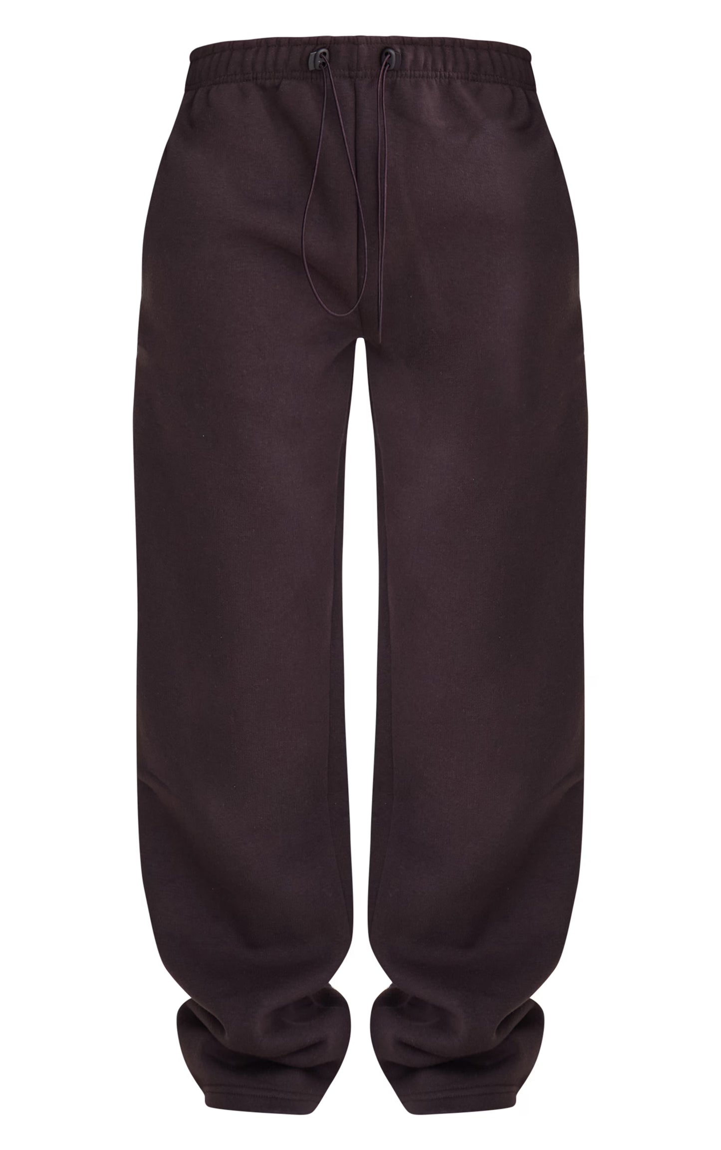 Dark Chocolate Drawcord Hem Oversized Sweatpants