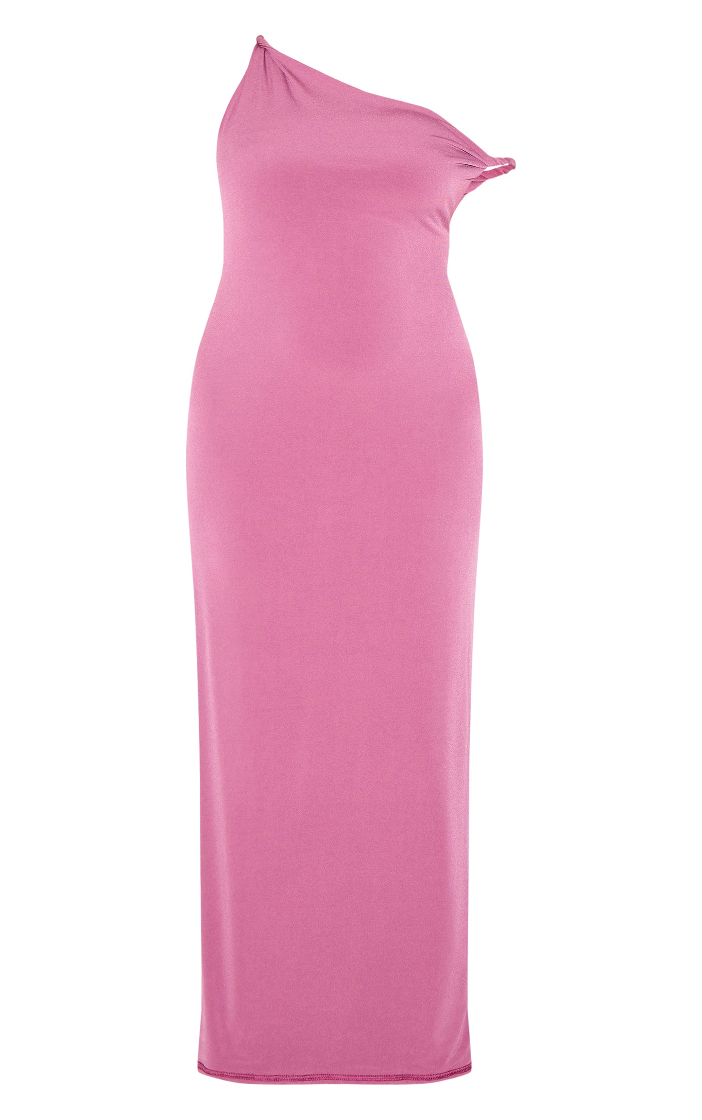 Plus Dusty Rose Off Shoulder Twisted Maxi Dress