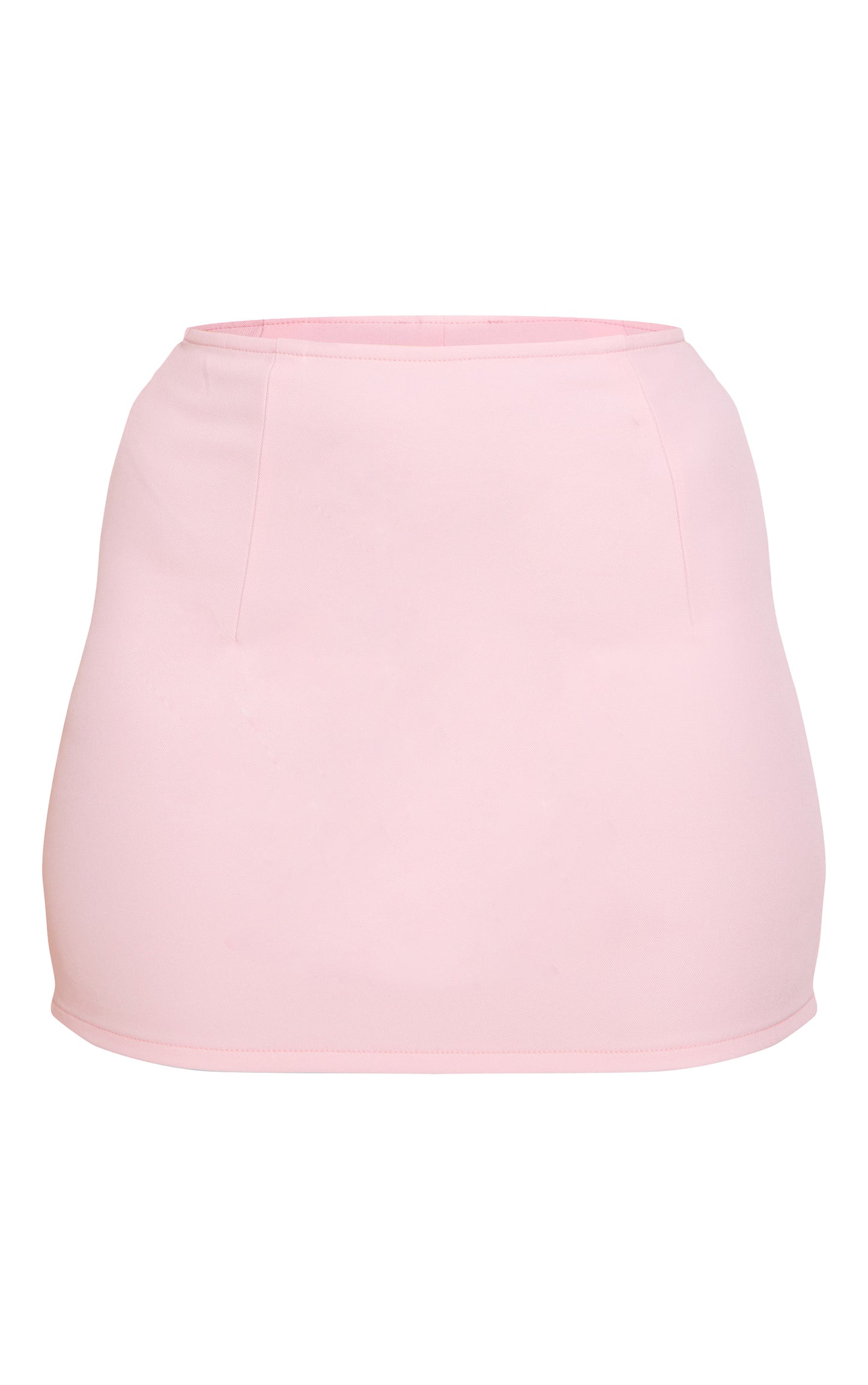 Blush Tailored Woven Micro Mini Skirt