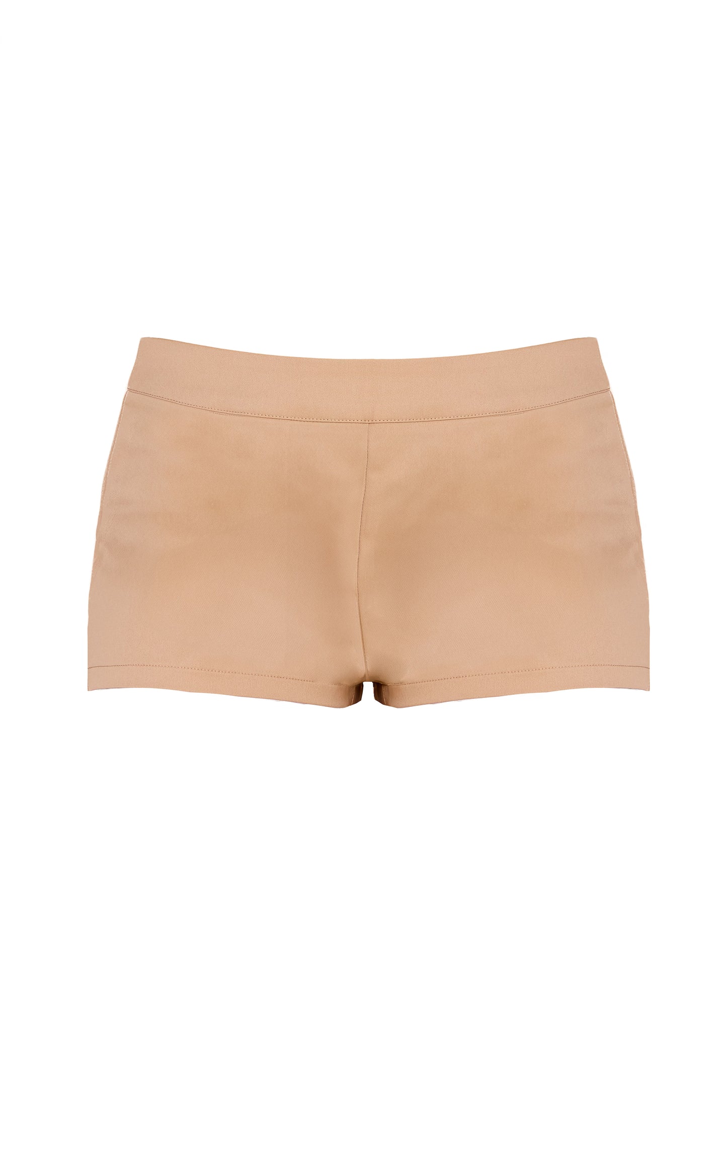 Sand Tailored Woven Mini Shorts