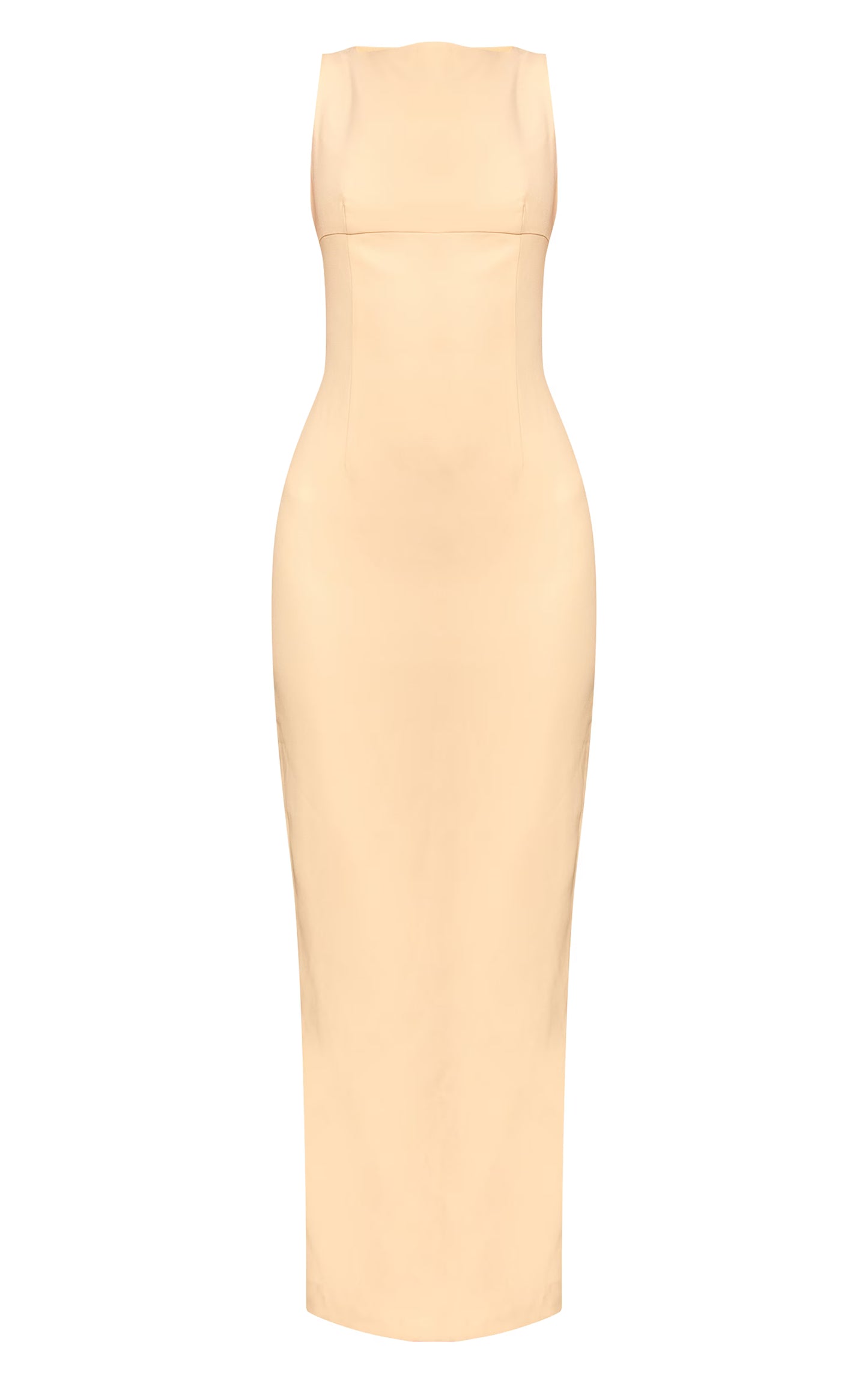Premium Butter Yellow Scoop Back Maxi Dress