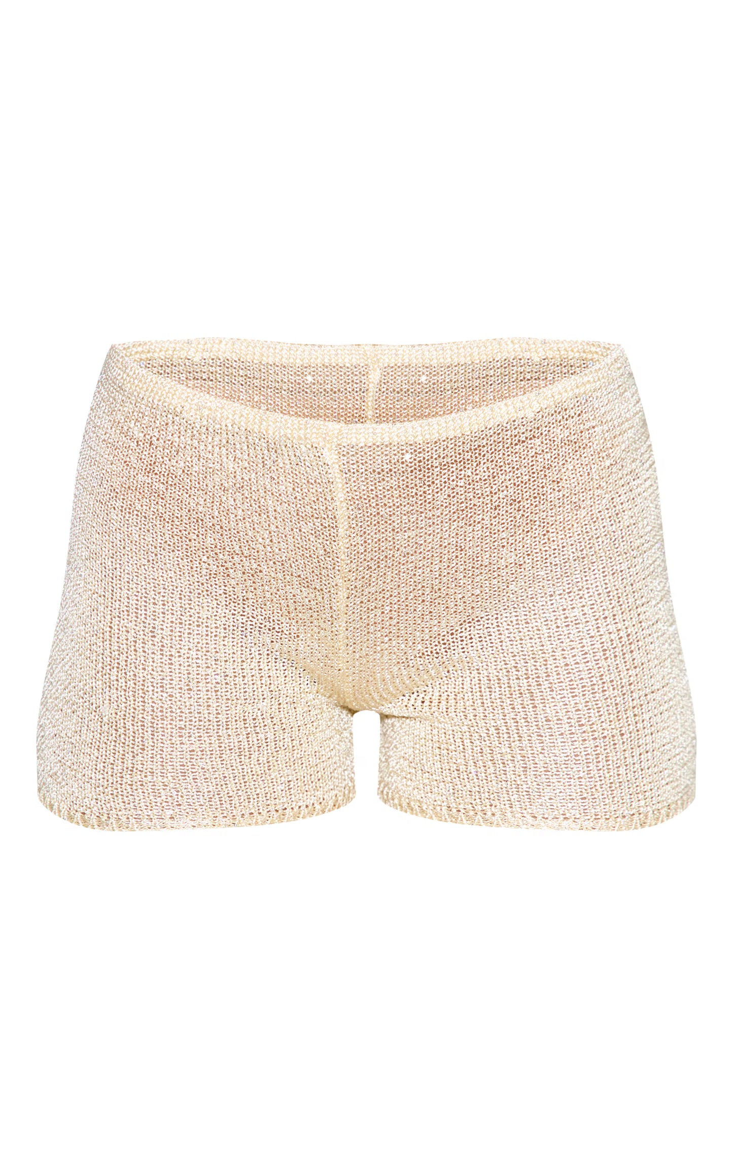 Lemon Sequin Knit Short