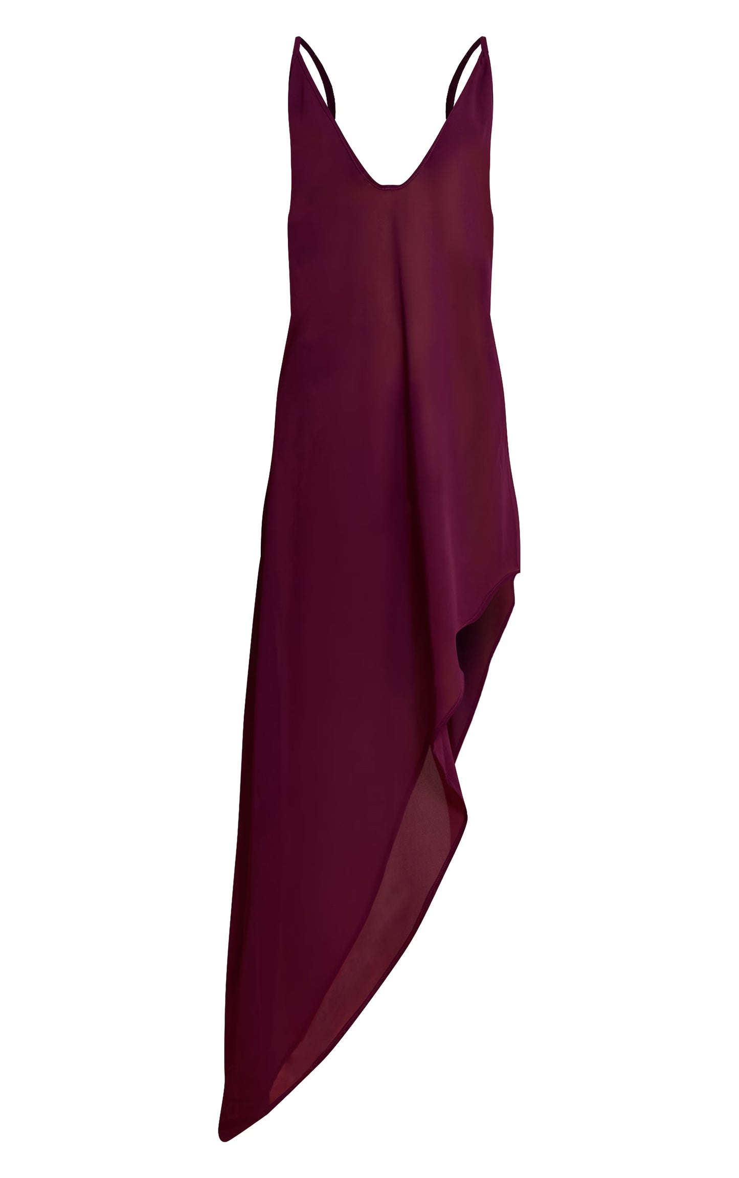 Purple Chiffon Sheer Strappy Beach Maxi Dress
