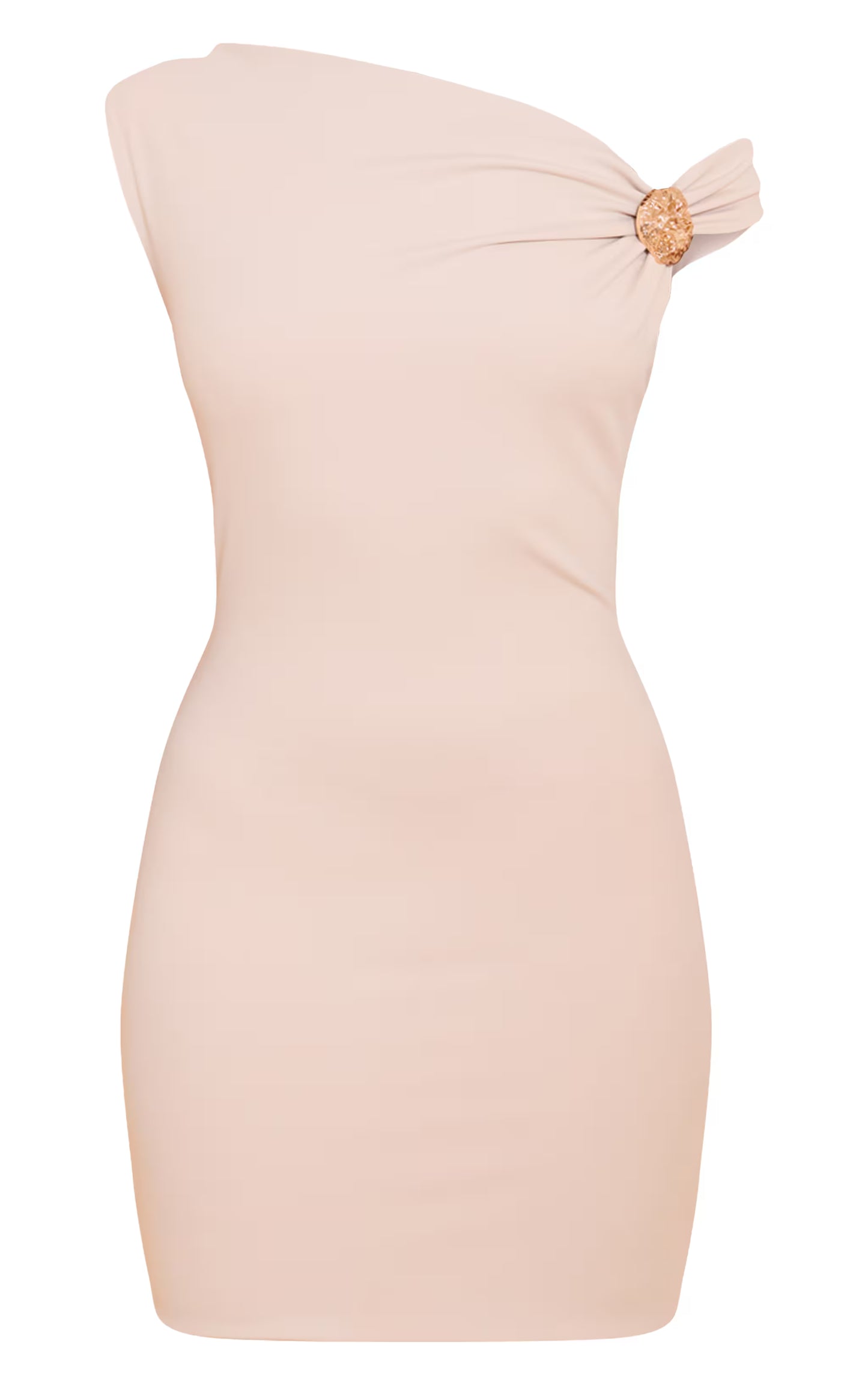 Cream Soft Touch Off The Shoulder Mini Dress