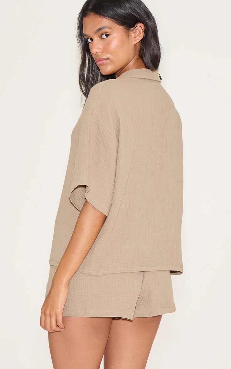 Clay Woven Short Sleeve Shirt