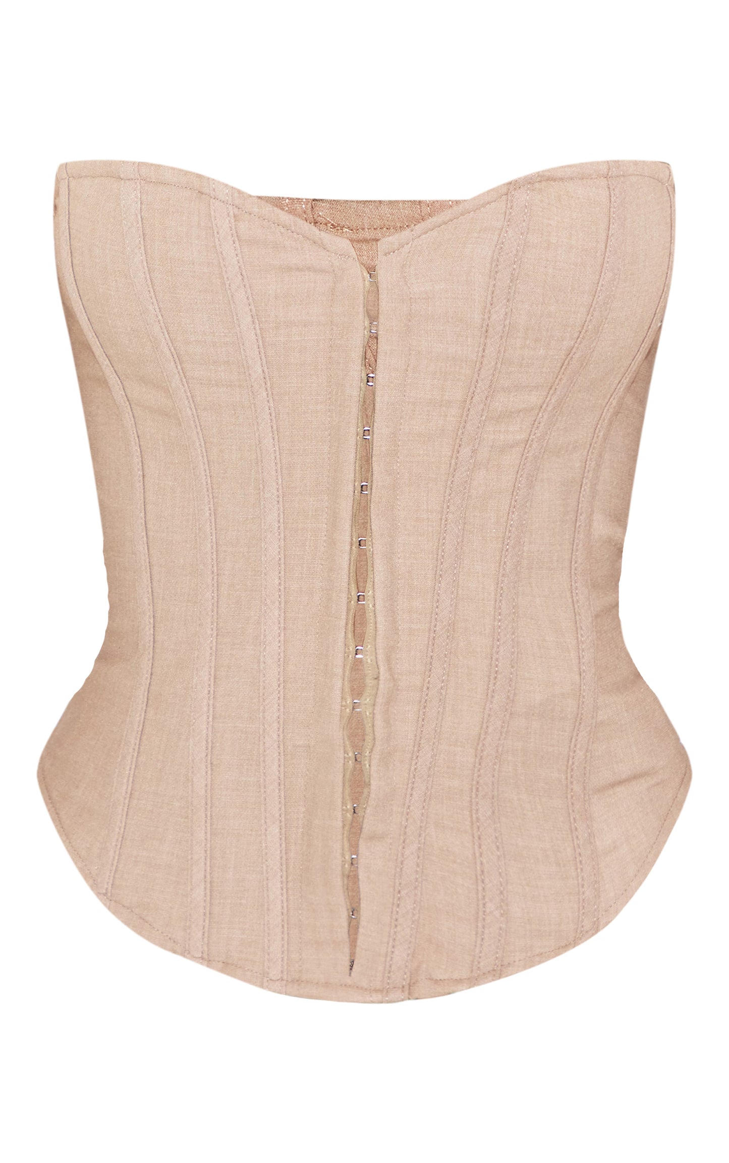 Shape Stone Lace Up Back Woven Corset