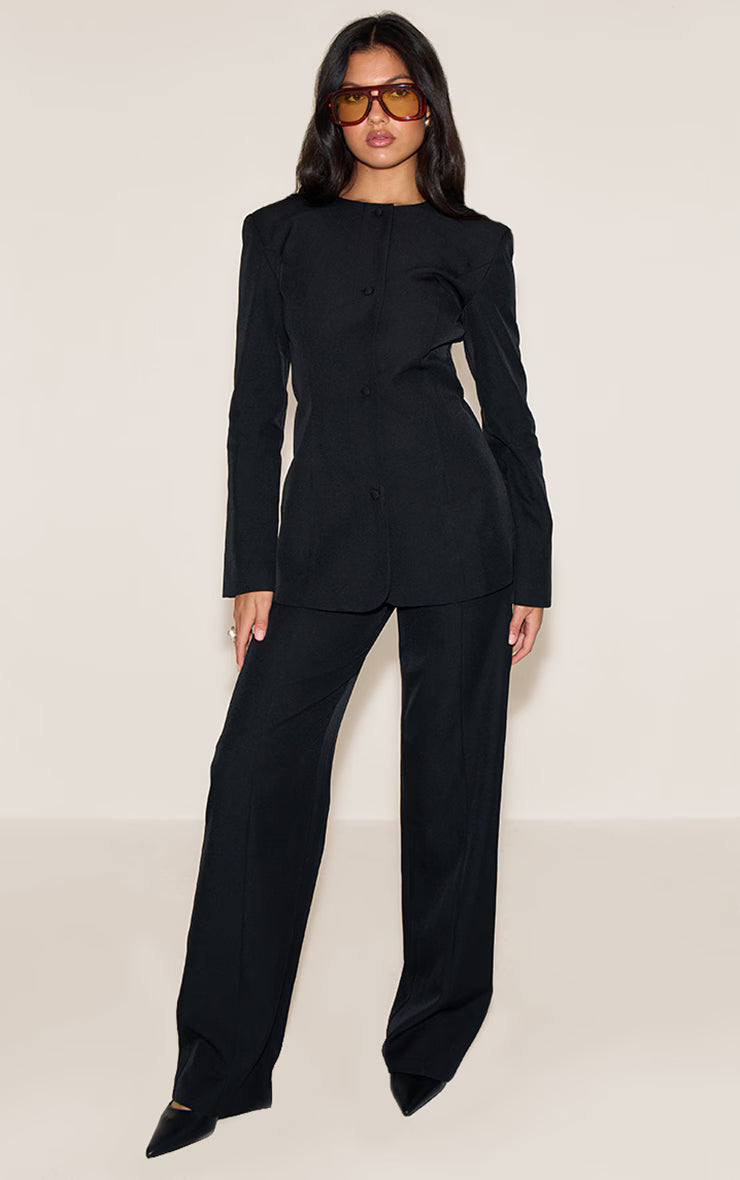 Black Tailored Fitted Blazer