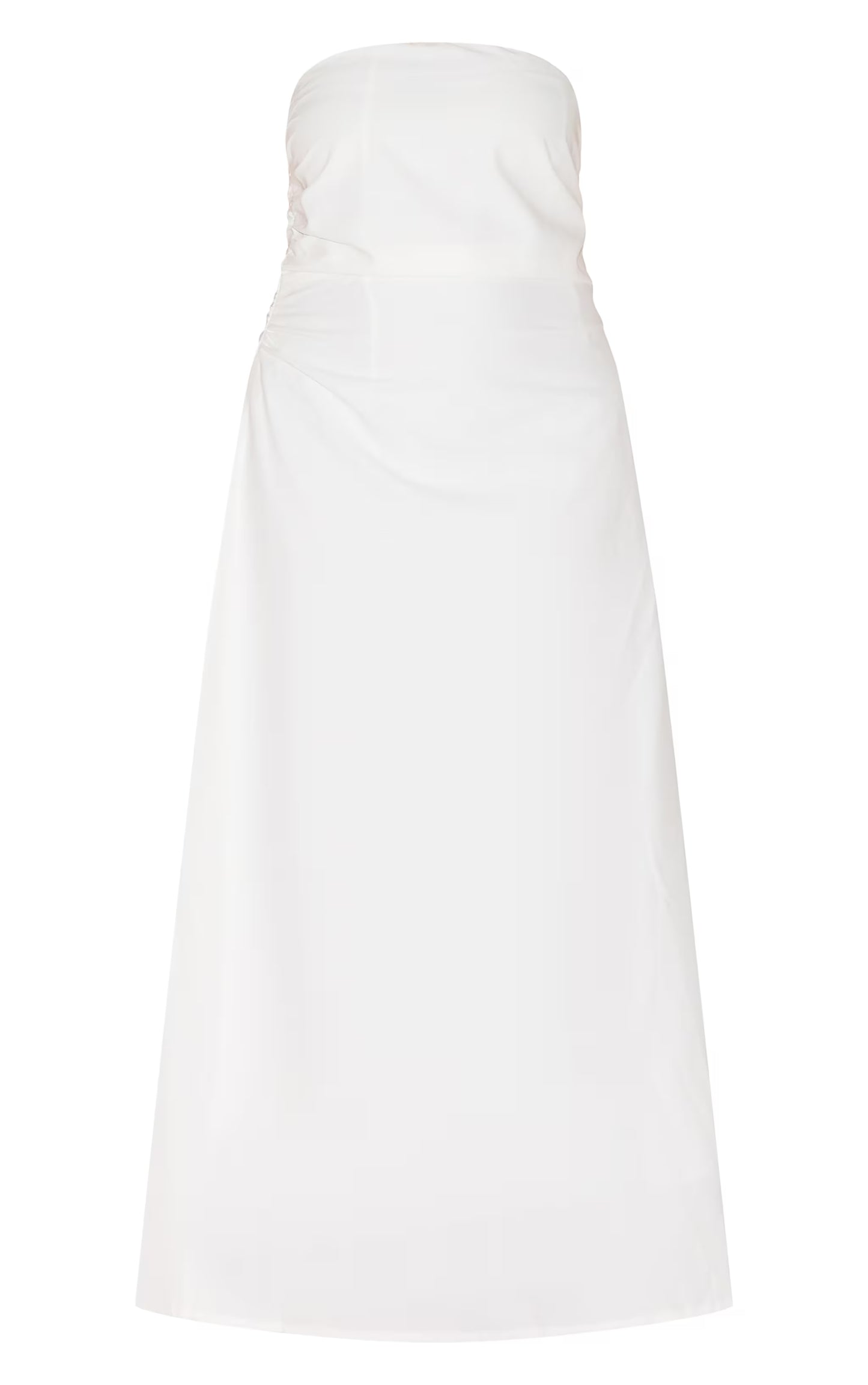 Plus White Maxi Bandeau Dress