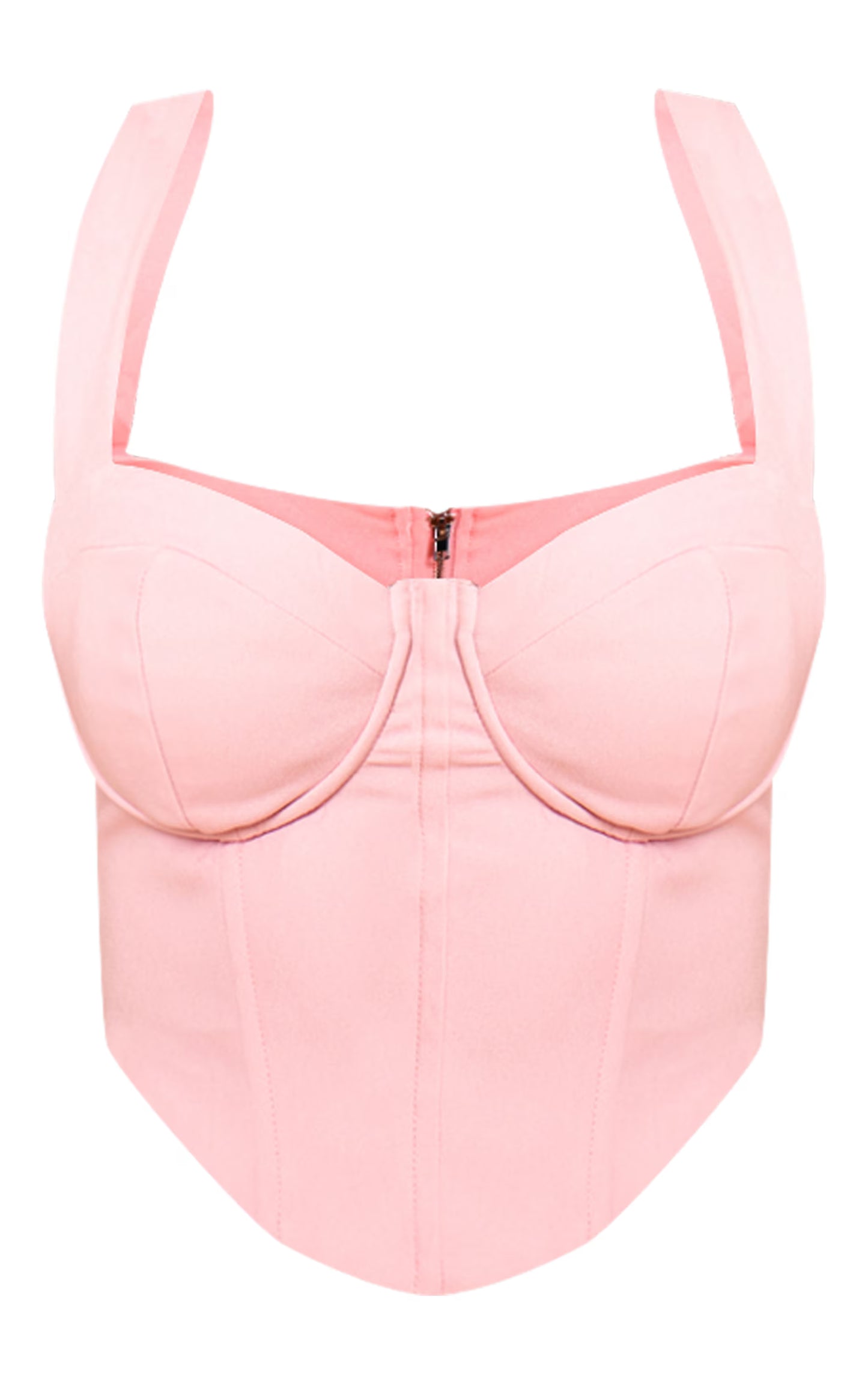 Shape Blush Woven Corset Crop Top