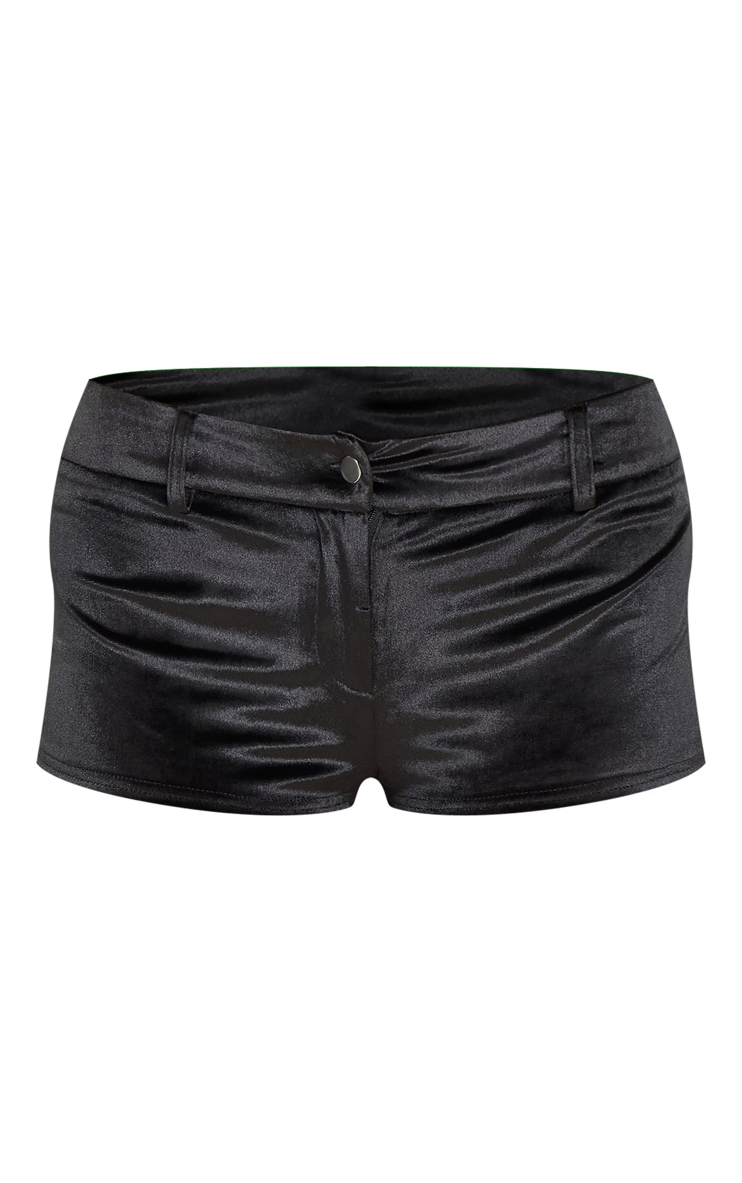 Black Velvet Micro Shorts