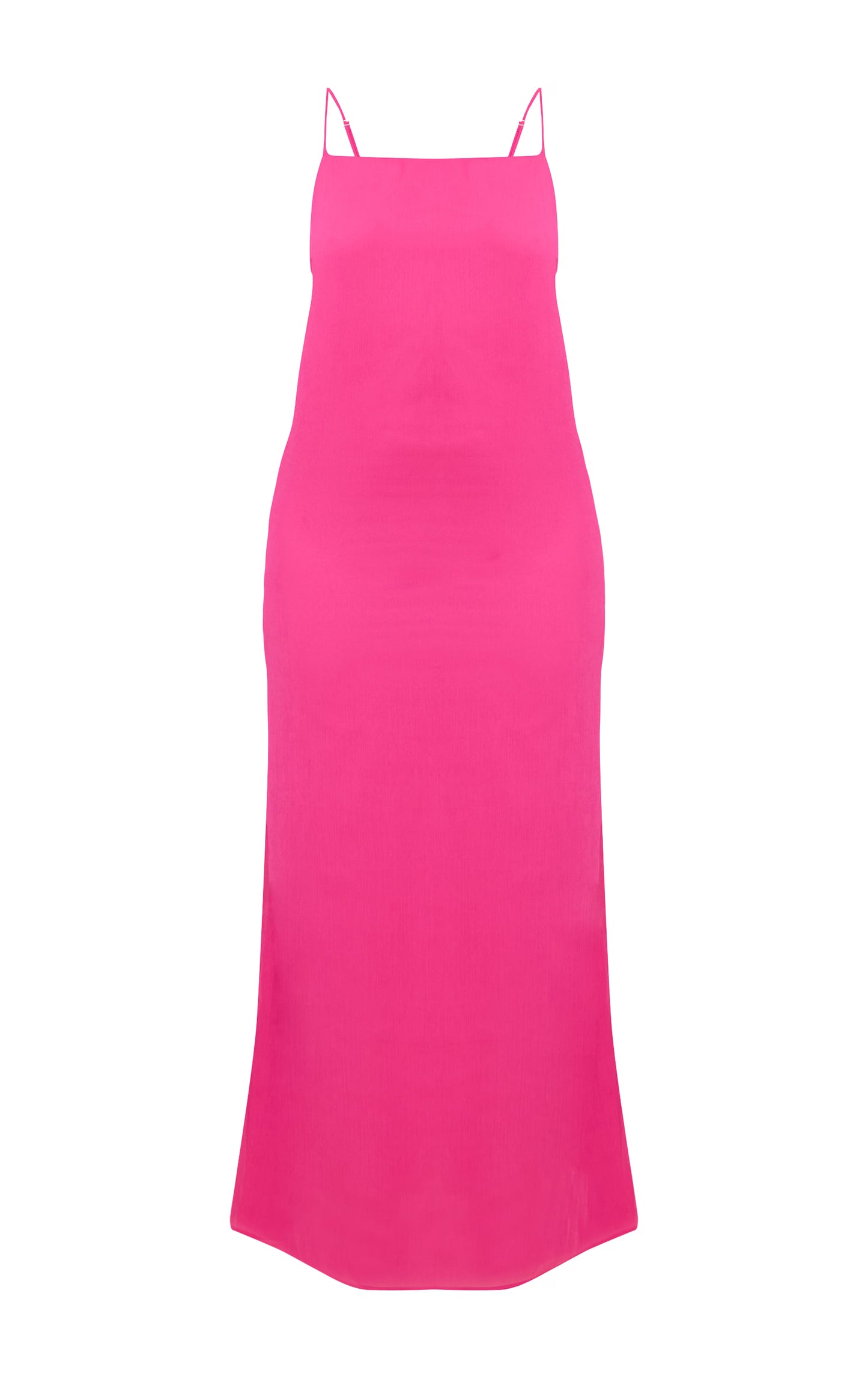 Pink Woven Cami Trim Detail Maxi Dress