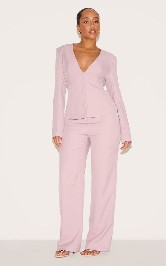Shape Blush Pink Tailor Highwaisted Leg Pant