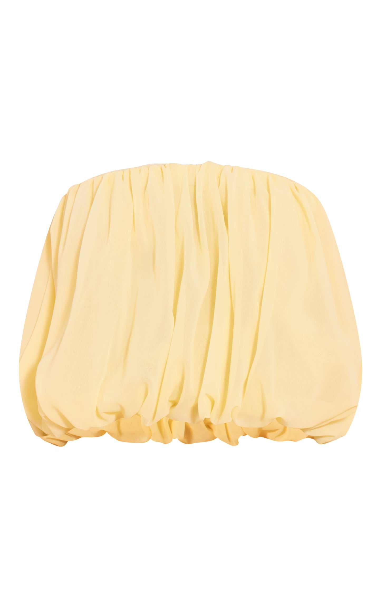 Lemon Chiffon Puff Ball Bandeau