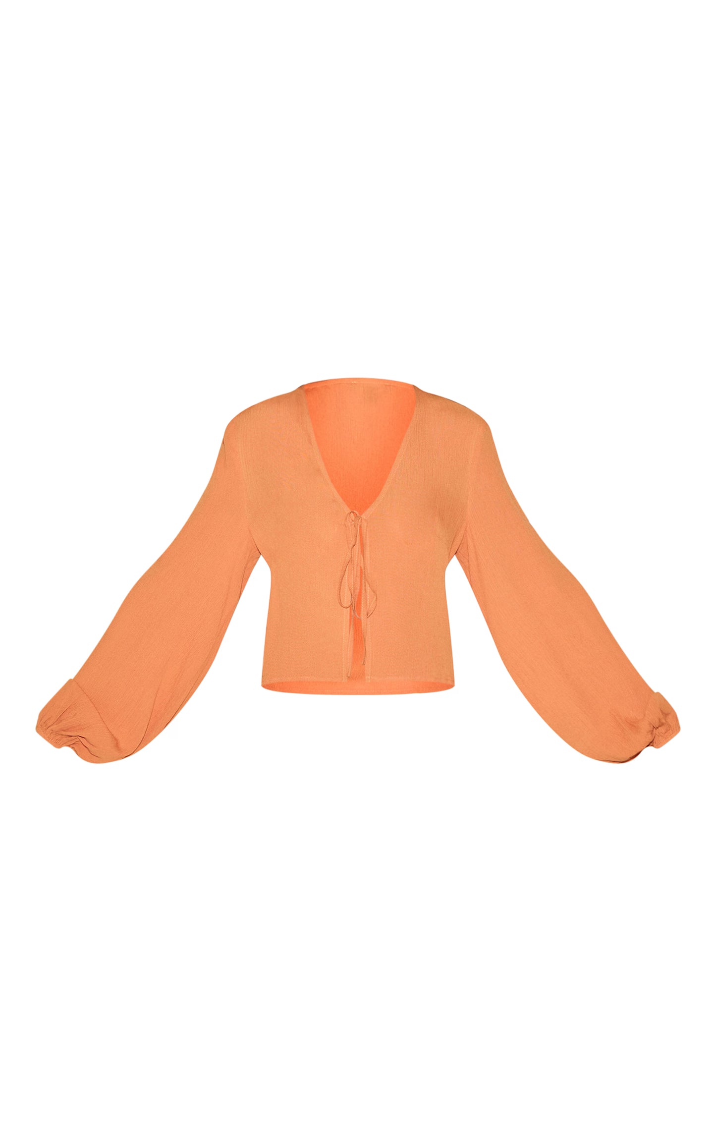 Chestnut Tie Front Blouse