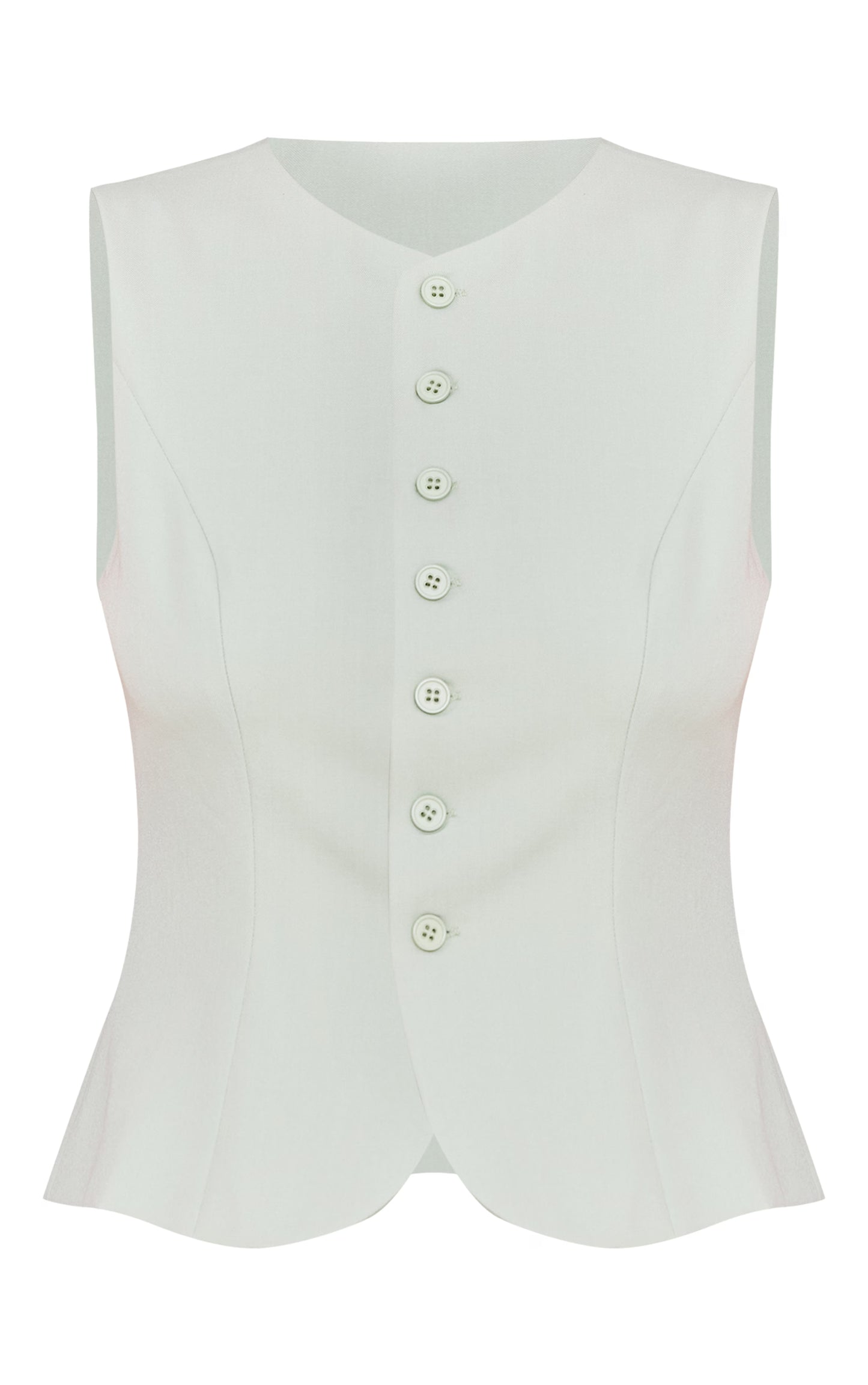 Pale Lime Tailored Woven Vest