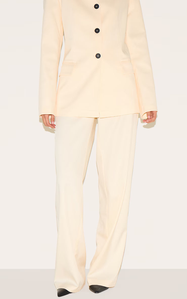 Sand Premium Tailored Straight Leg Pants