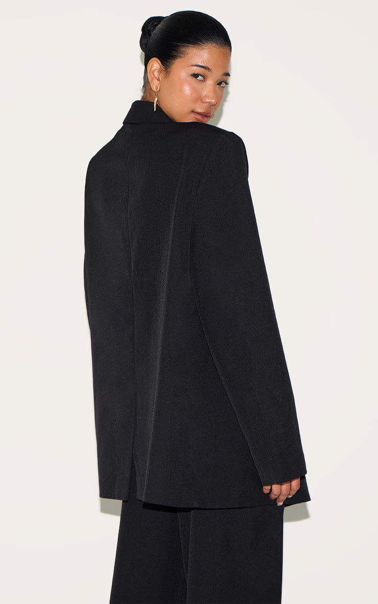 Black Tailored Woven Blazer