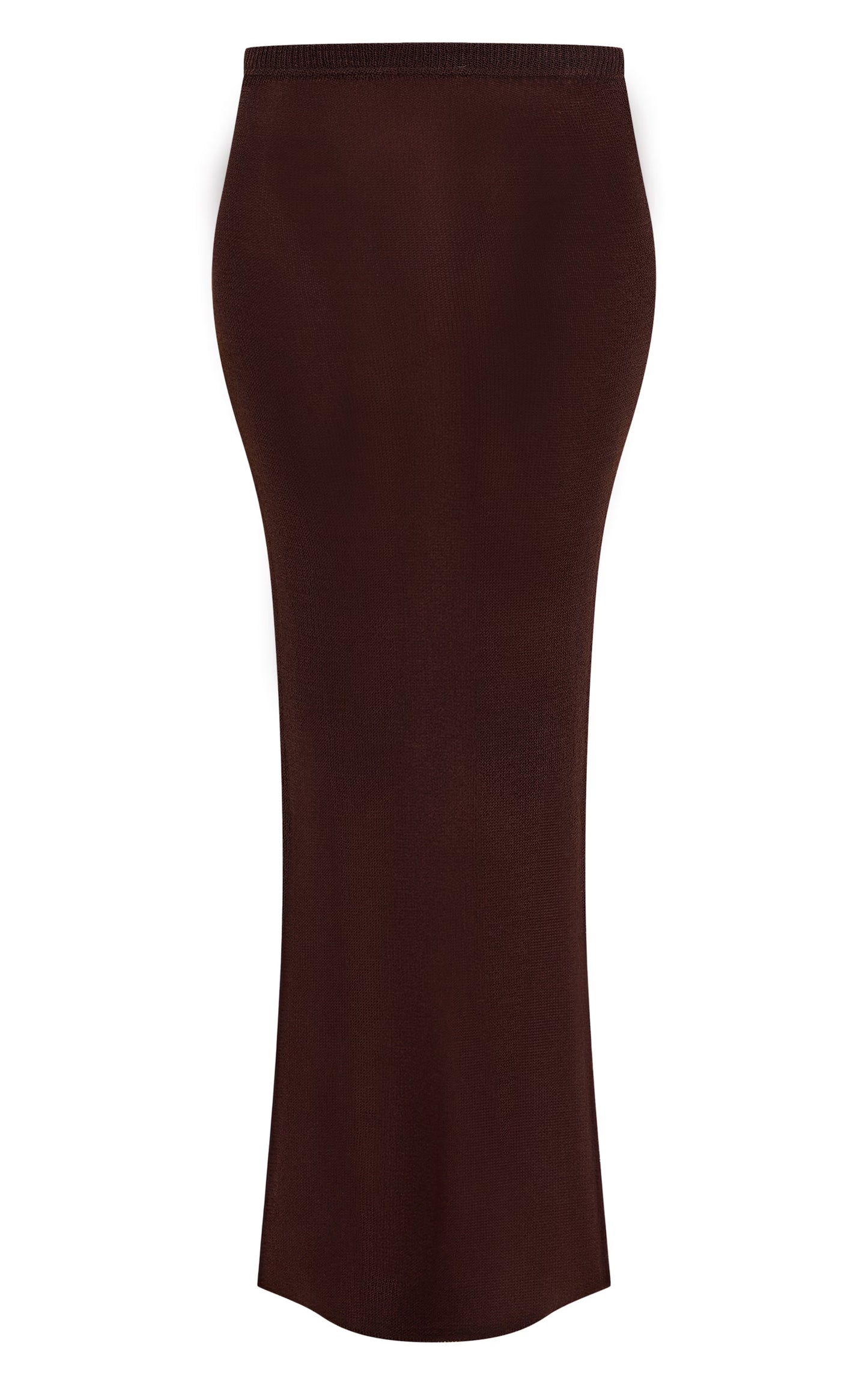 Brown Filigree Maxi Skirt