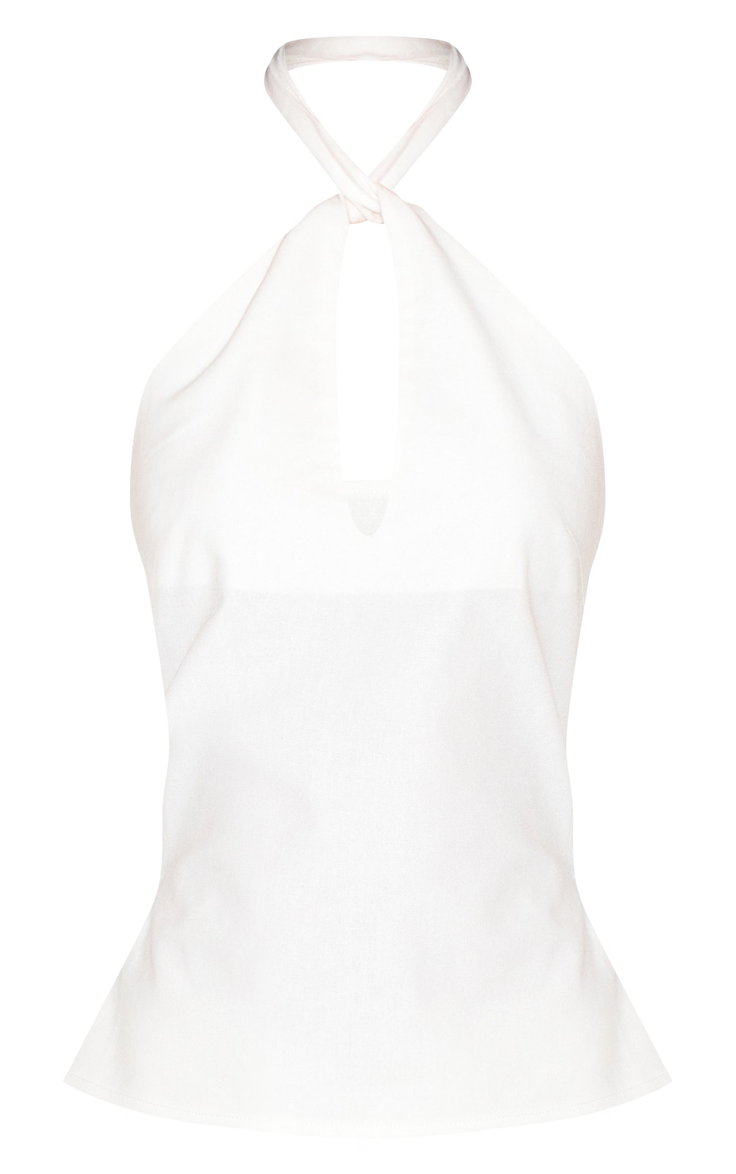 White Key Hole Top