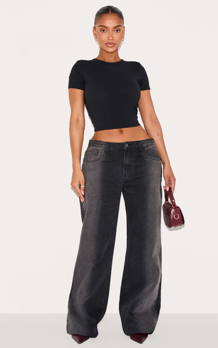 Shape Black Built In Bra Sculpt T-shirt