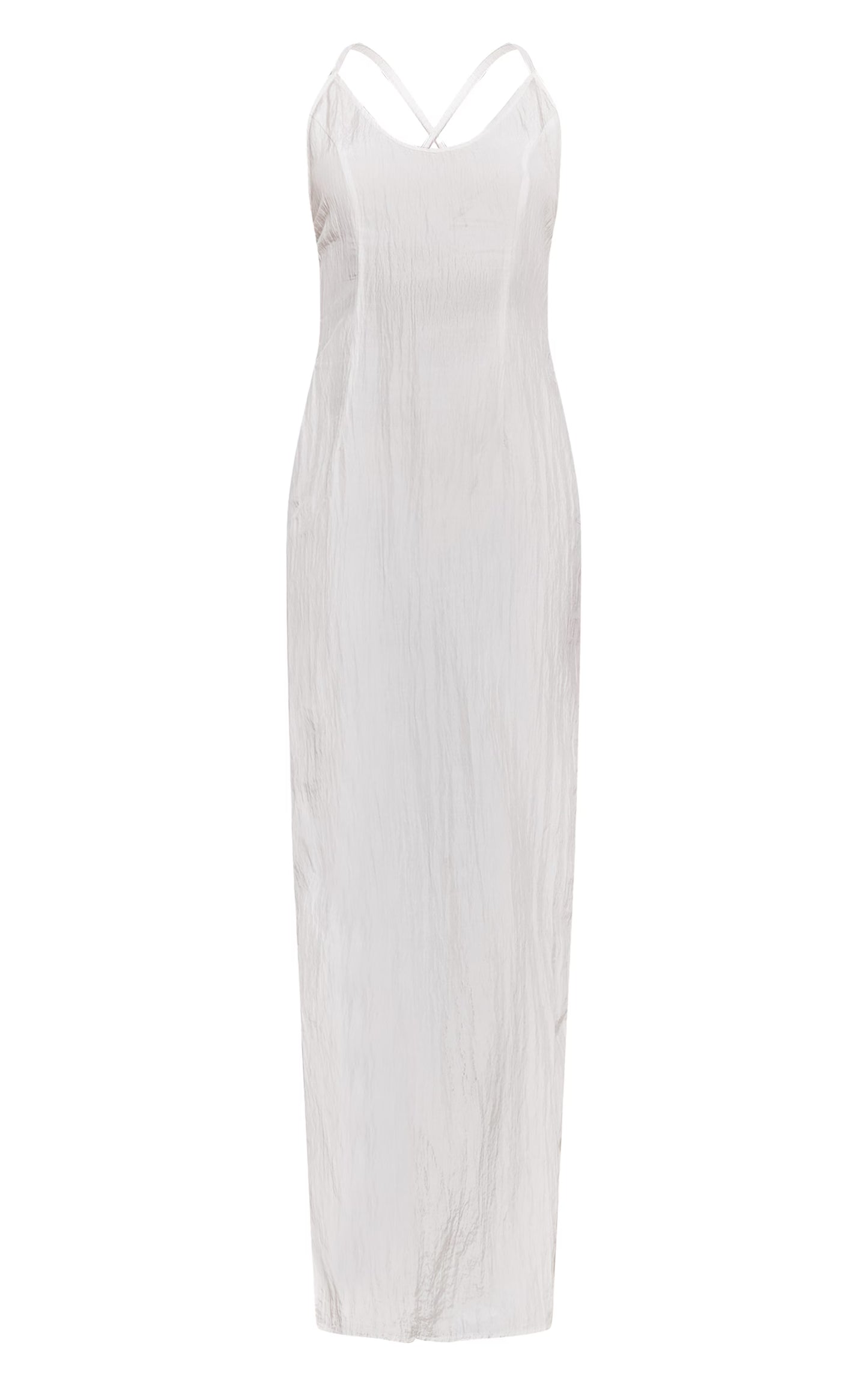 Petite White Beaded Strap Detail Maxi Dress