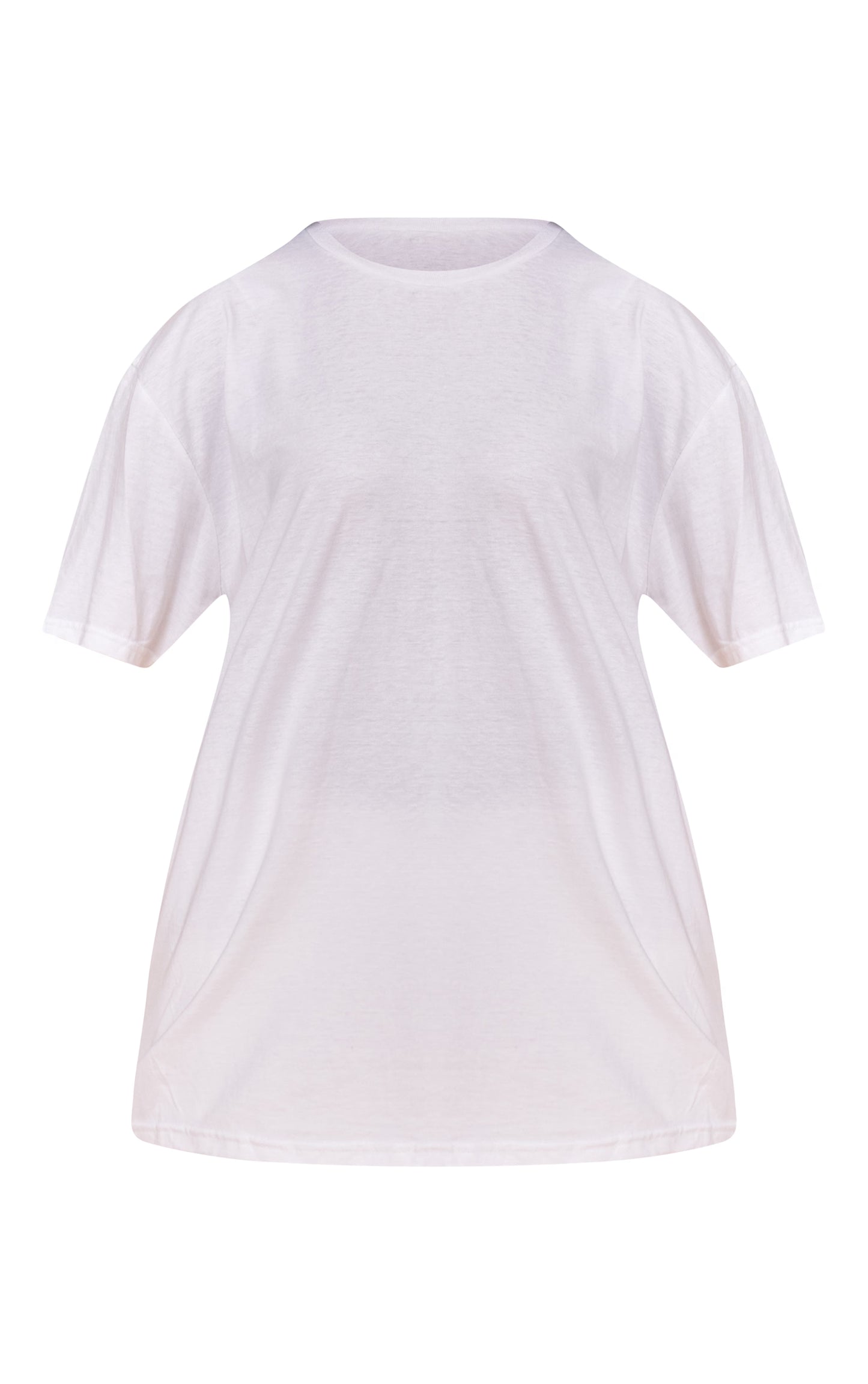 White Health Club Graphic Oversized T-shirt