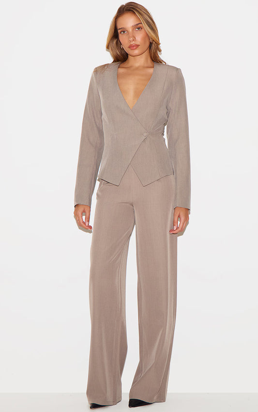 Clay Tailored Woven Wide Leg Pants